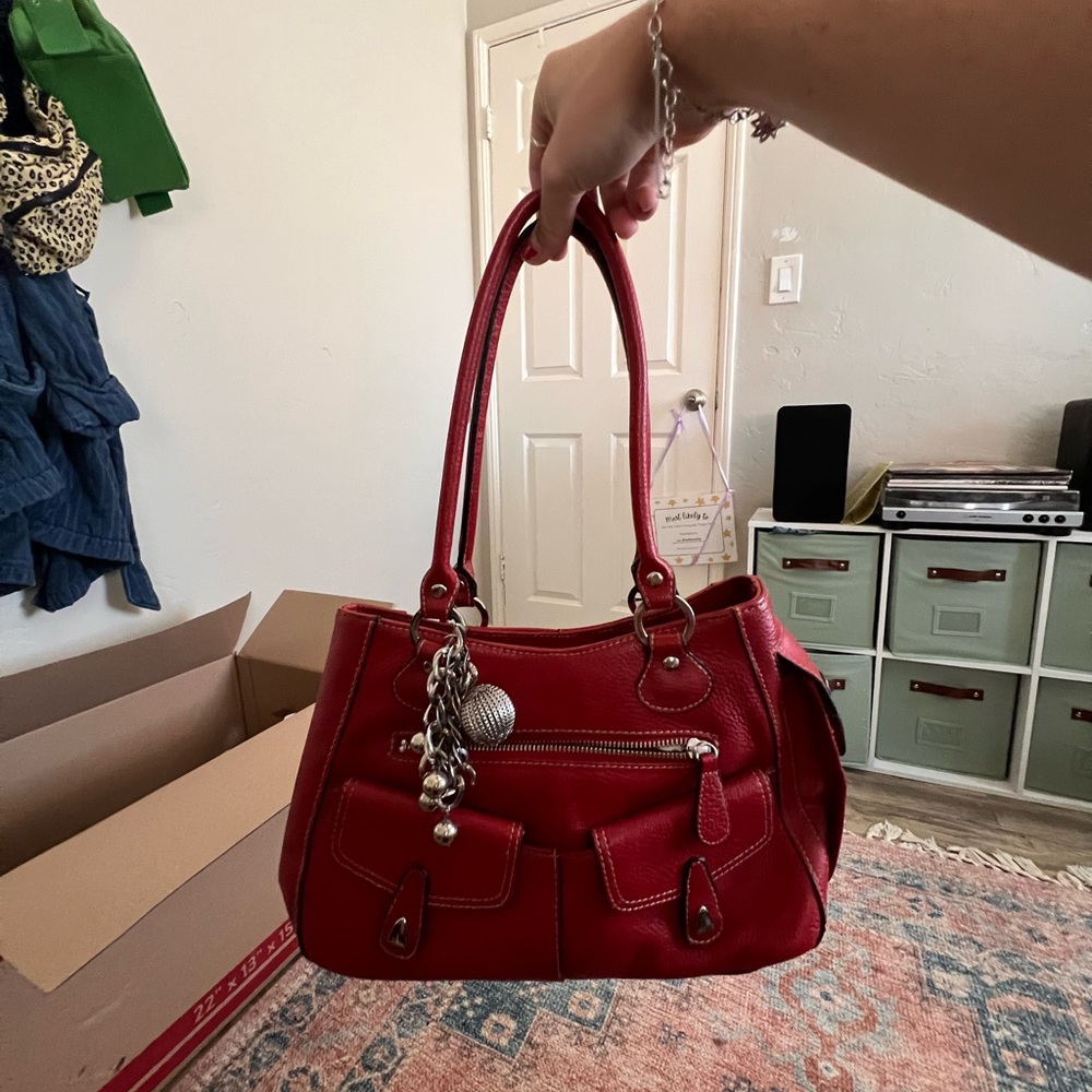 Y2K Red Leather Purse